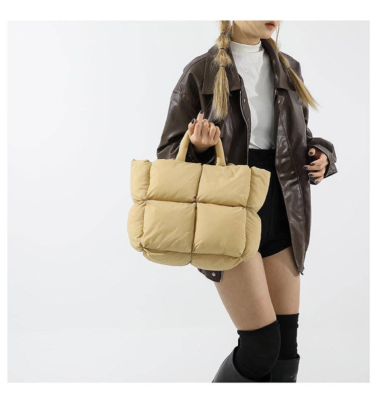 Simple Puffer Tote Bag