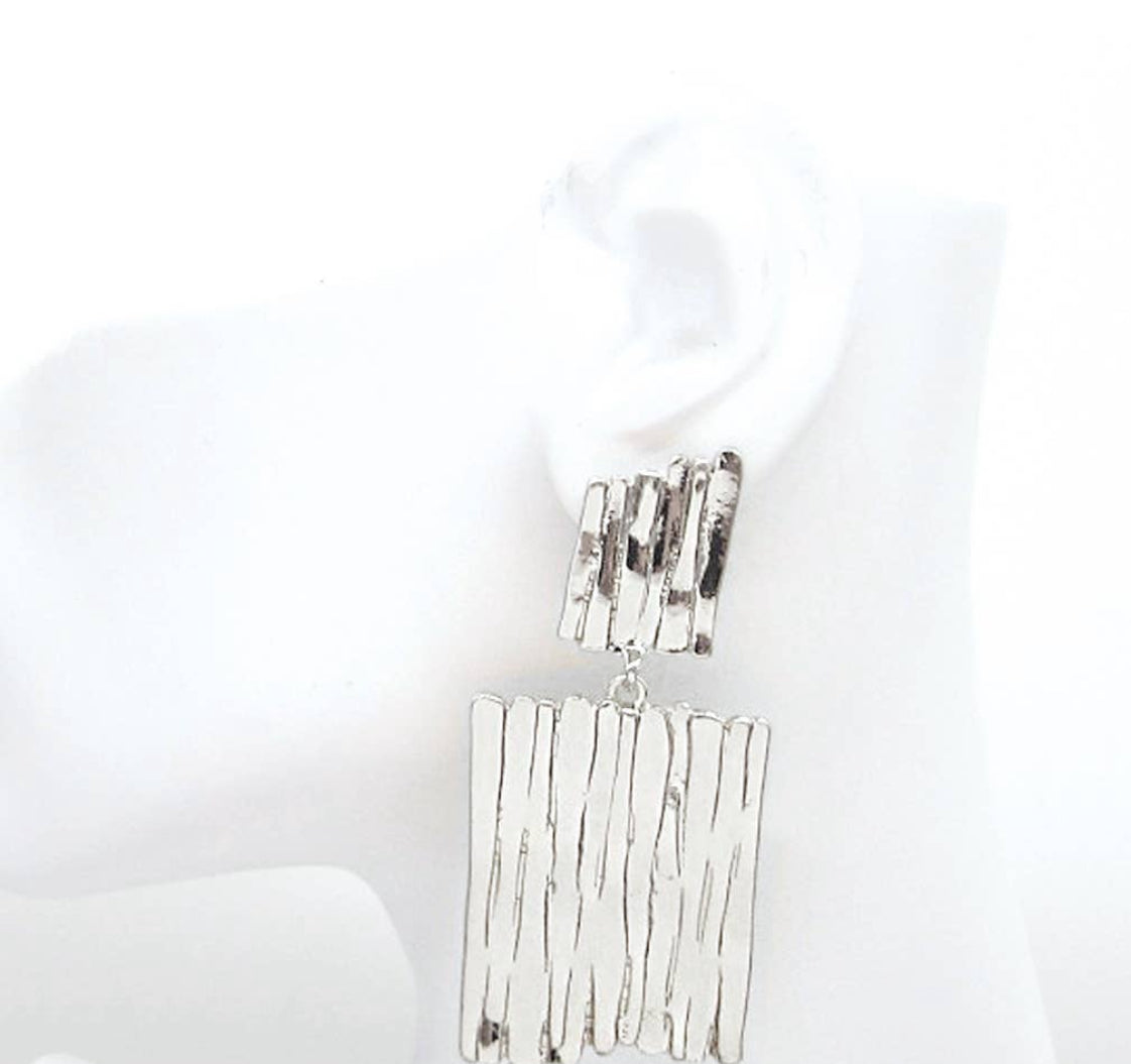 Texture Square Earrings