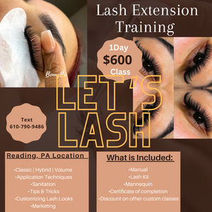 Deposit Lash Extension Training *Nonrefundable*