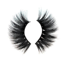Load image into Gallery viewer, Black 3D Mink Lashes 25mm